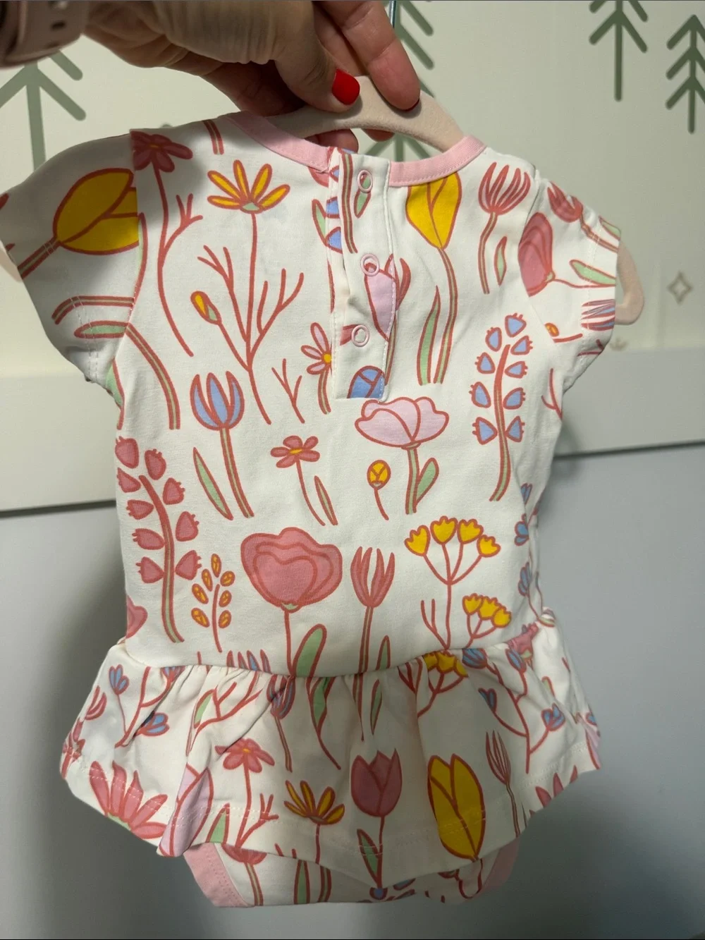 Monica & Andy Organic cotton Peplum Onesie